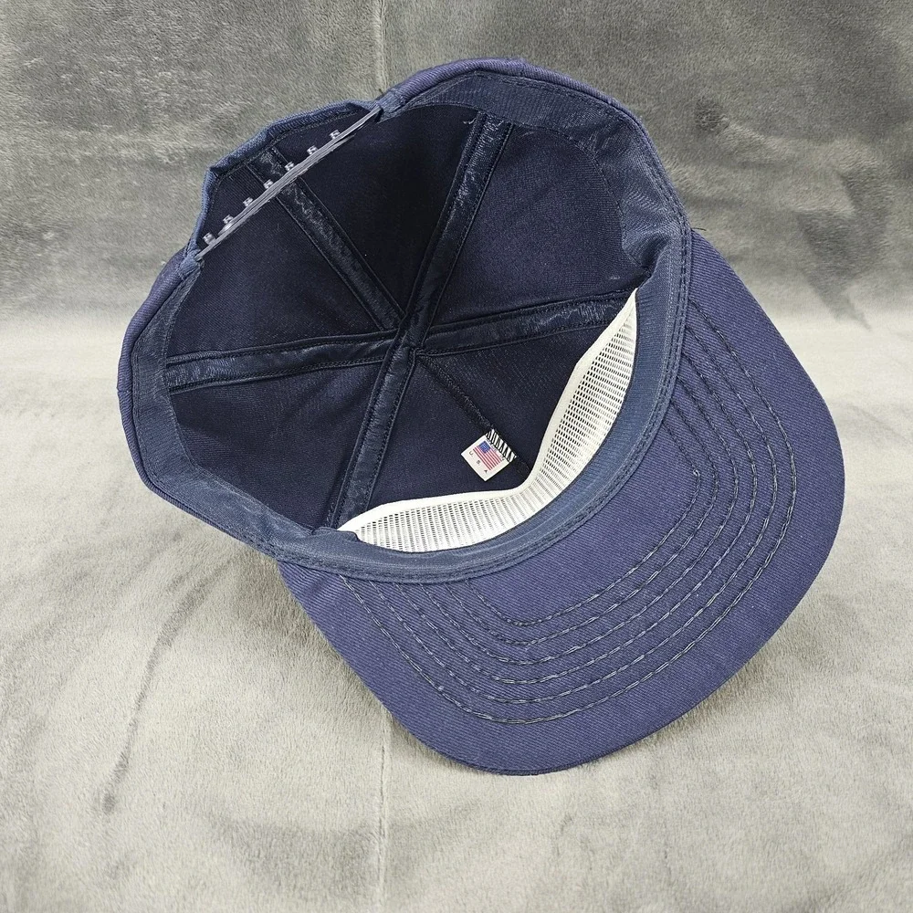 Vintage Wal-Mart Supercenter Trucker Hat Navy Blue Snapback Retro Logo‎ Cap